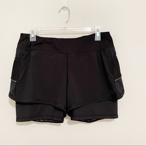 COPY - Athleta Ready Set 2 In 1 Running Shorts Workout M